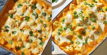 Buffalo Chicken & Cauliflower Casserole - Easy Dinner