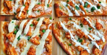 Buffalo Chicken Flatbreads Quick and Easy Recipes