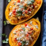 Buffalo Chicken Stuffed Spaghetti Squash - Easy Recipes