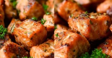 Crispy Air Fryer Salmon Bites