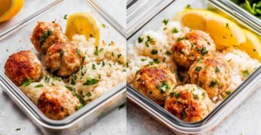 Easy Chicken Meatballs Meal Prep