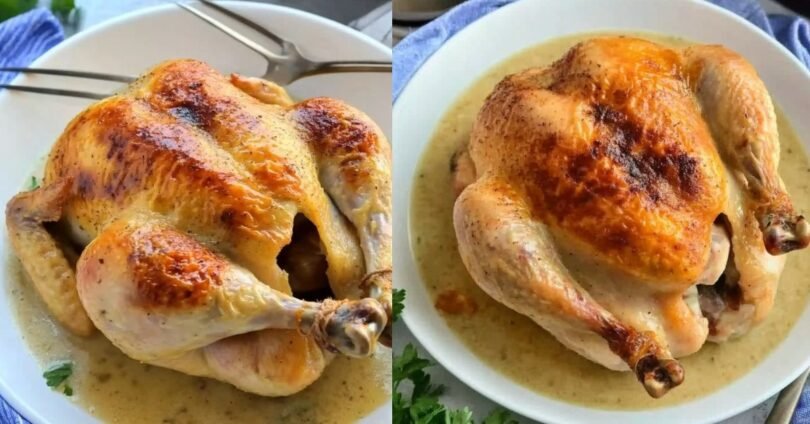 Easy Roasted Chicken with Paleo Gravy