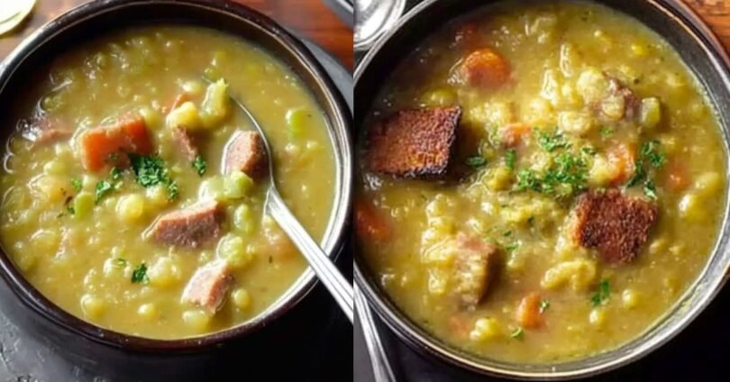 English Pub-Style Split Pea Soup