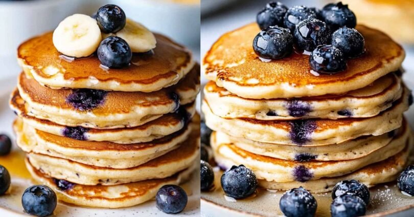 Fluffy Blueberry Pancakes - Easy Recipes for Breakfast