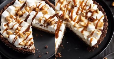 Peanut-Cashew Marshmallow Pie