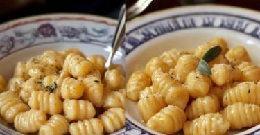 Potato Pumpkin Gnocchi with Butter Sage Sauce