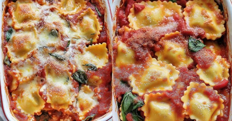 easy recipes Ravioli Bake