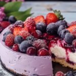 Berry Cream Cheese Mousse Cake