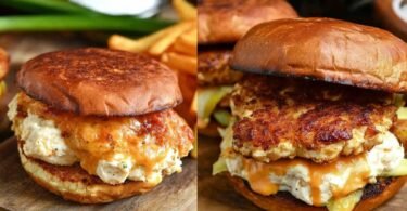 Cheddar Ranch Chicken Burger