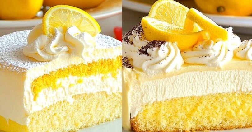 Lemon Mousse Cake A Tangy and Creamy Dessert