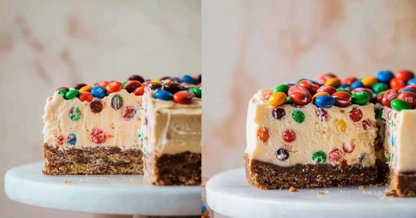 M&M Cheesecake Creamy and Fun Dessert