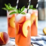 Peach Strawberry Lemonade
