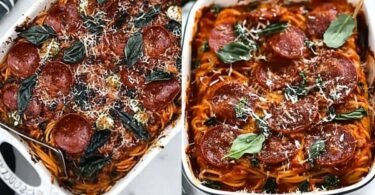 Spaghetti Pizza Casserole Comfort Food at Its Best