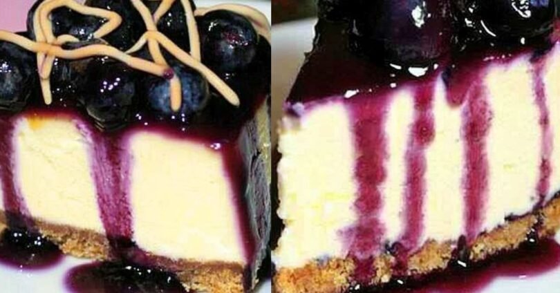 White Chocolate Blueberry Cheesecake