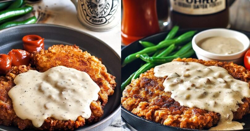 Classic Chicken Fried Steak with Creamy Gravy