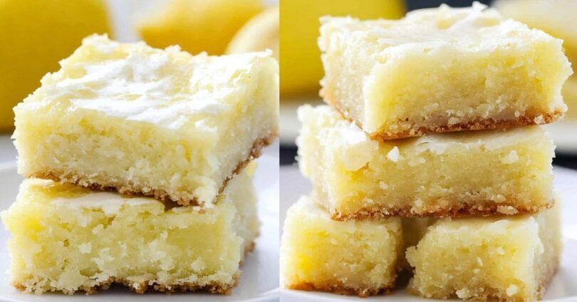 Easy Lemon Brownies Recipe