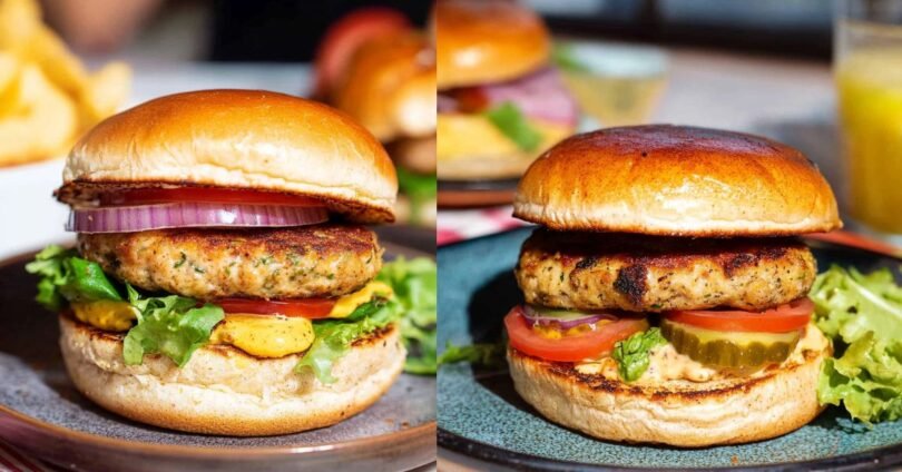 Easy Recipes Mediterranean Chicken Burger
