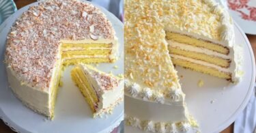 Italian Four-Layer Coconut Cream Cake