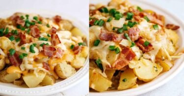 Slow Cooker Bacon Cheese Potatoes