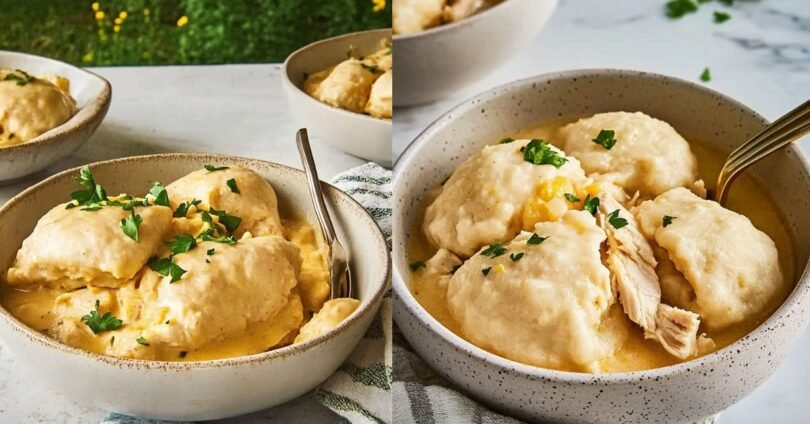 Slow Cooker Chicken and Dumplings - Easy Comfort Food Recipe